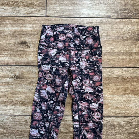 Lululemon Wunder Under Hi-Rise Leggings Size 4 Nulux Peony Floral Multi Stretch - Picture 10 of 16